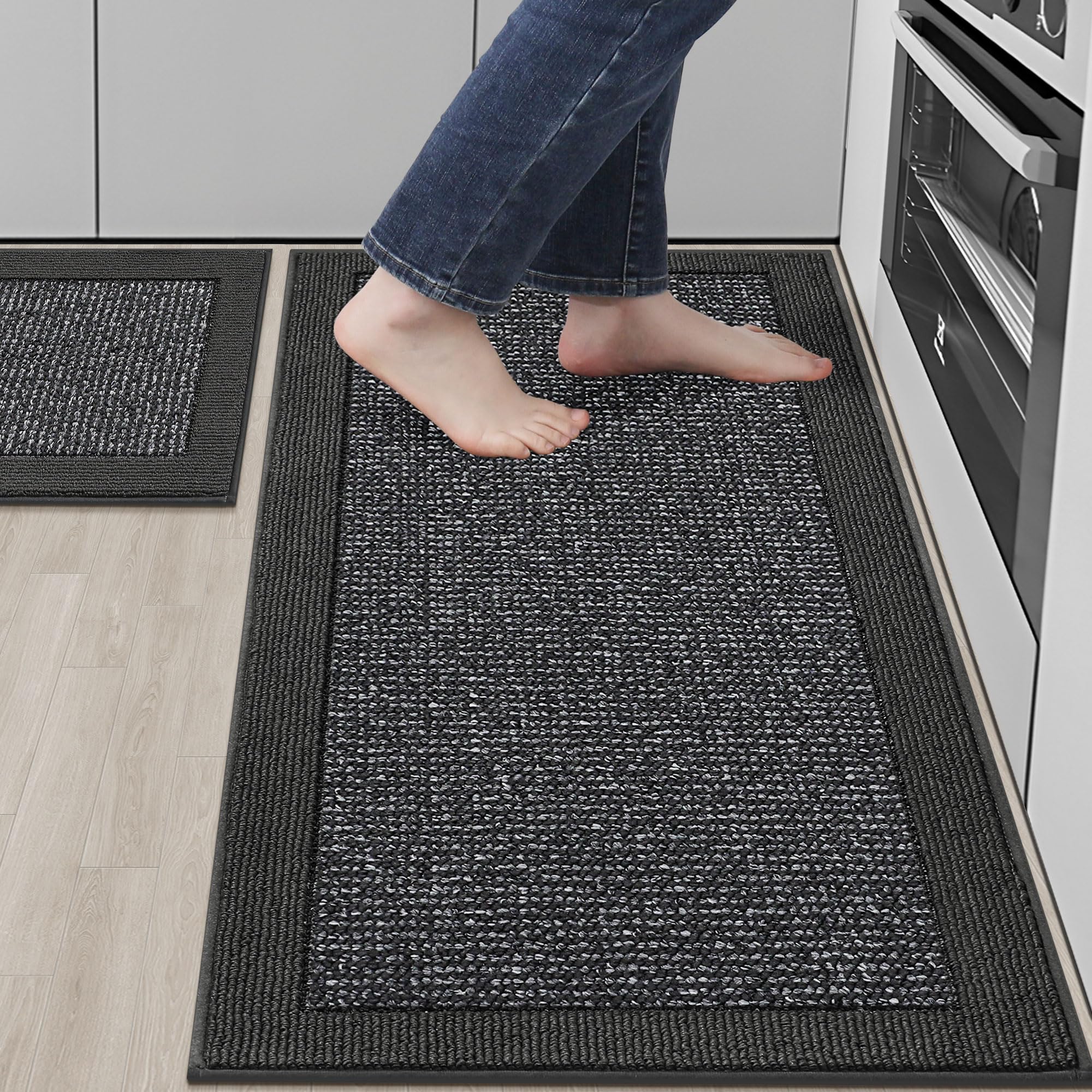 Alfombra BEQHAUSE cocina absorbente para derrames y limpieza rápida.