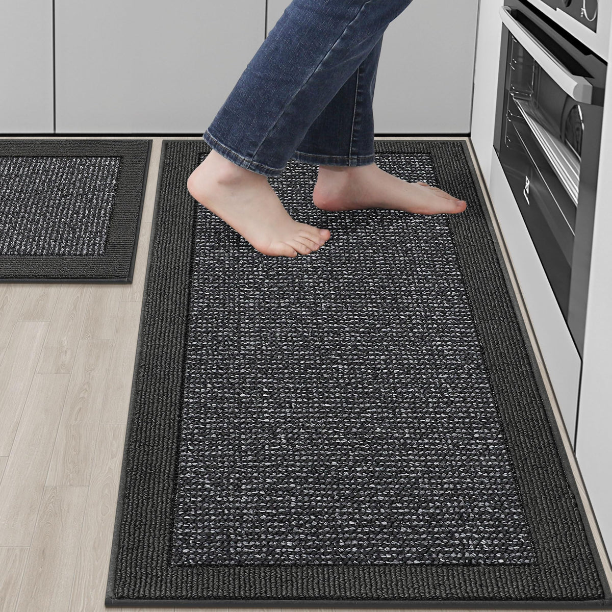 Alfombra BEQHAUSE cocina absorbente para derrames y limpieza rápida.