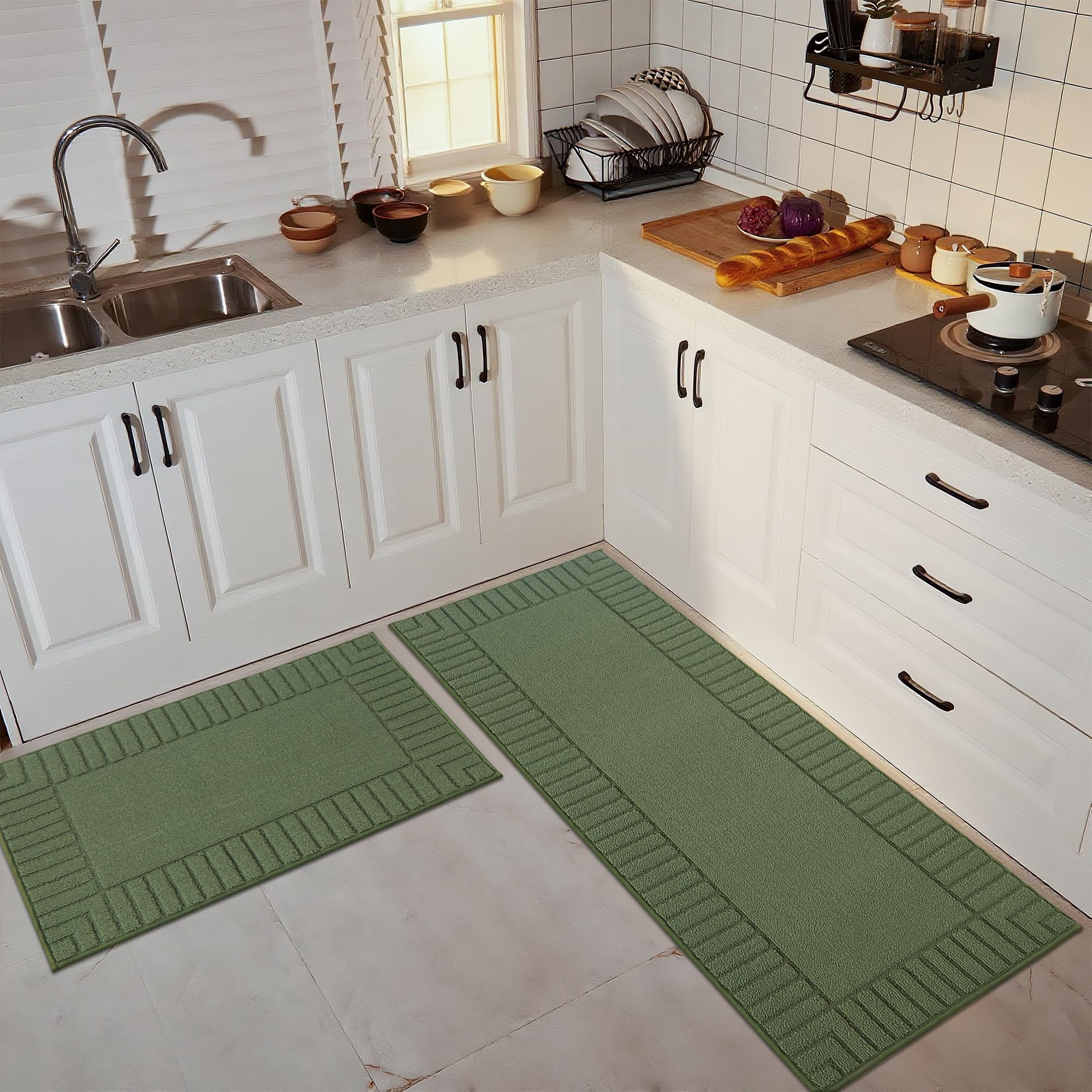 BEQHAUSE diseño verde discreto para cocinas modernas