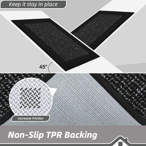 BEQHAUSE alfombra cocina lavable a máquina para mantenimiento sencillo.