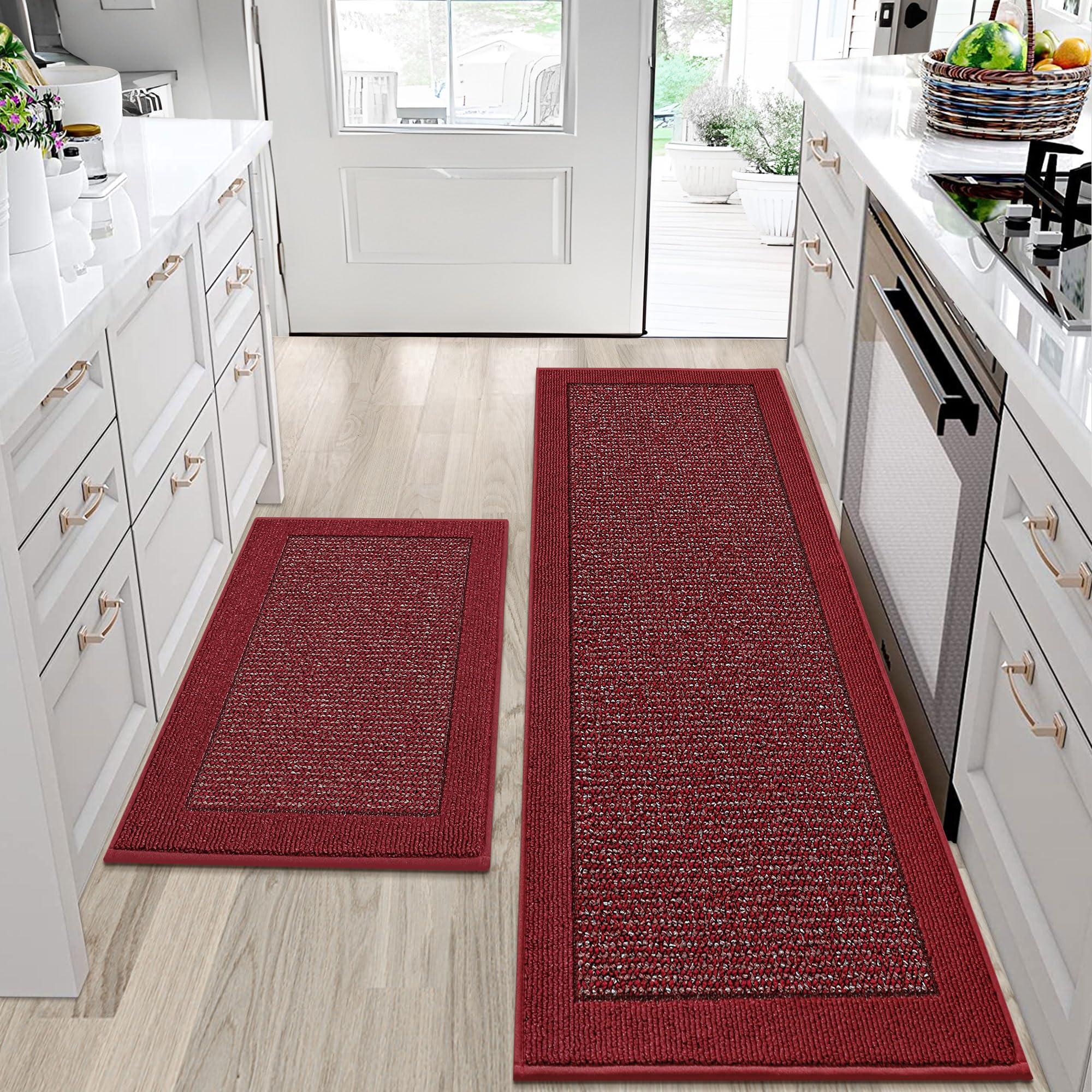 BEQHAUSE alfombras cocina absorcion-derrame: protege el piso y facilita la limpieza.