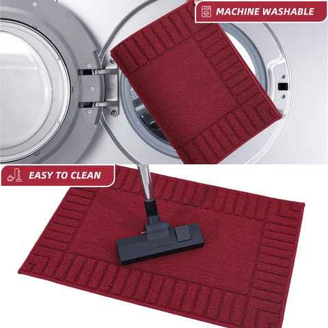 BEQHAUSE alfombra lavable a máquina, fácil mantenimiento.