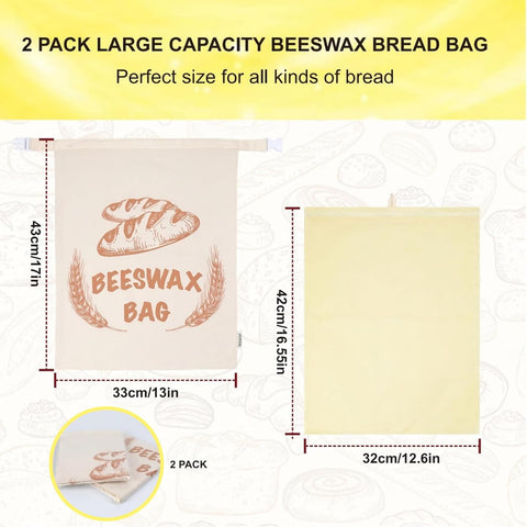 BERBAM bolsas pan 13x17 pulgadas con gran capacidad para pan casero.