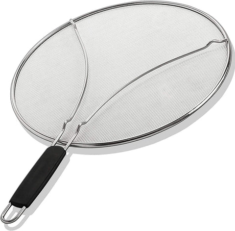 BergKoch pantalla antisalpicaduras para sartén de 9,5 pulgadas evita salpicaduras al cocinar.