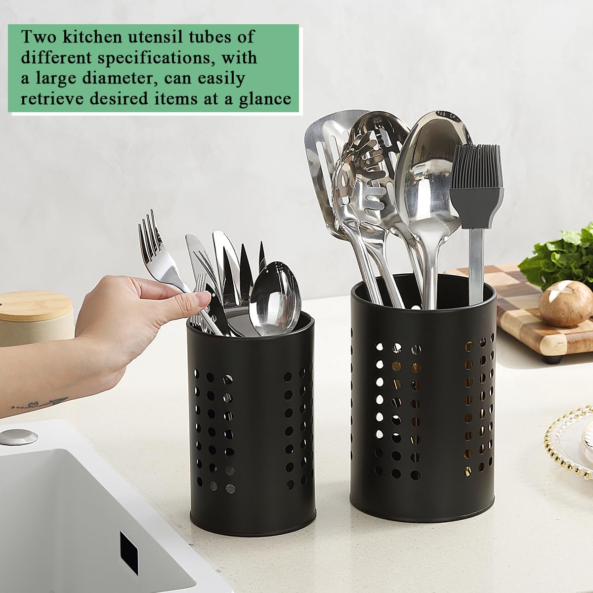 Organizador multifuncional Berglander para barra, guarda palillos, cápsulas de café y mezcladores.