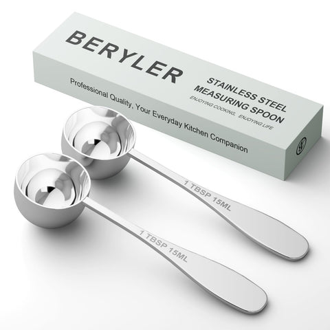 Cucharilla de medición BERYLER 1tbsp con mango ergonómico para cocina precisa.