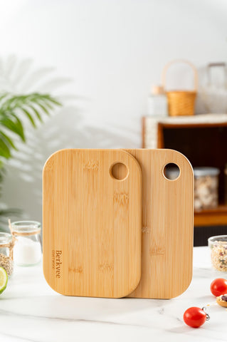 Set de dos tablas Berkvee para dividir ingredientes durante la preparación.