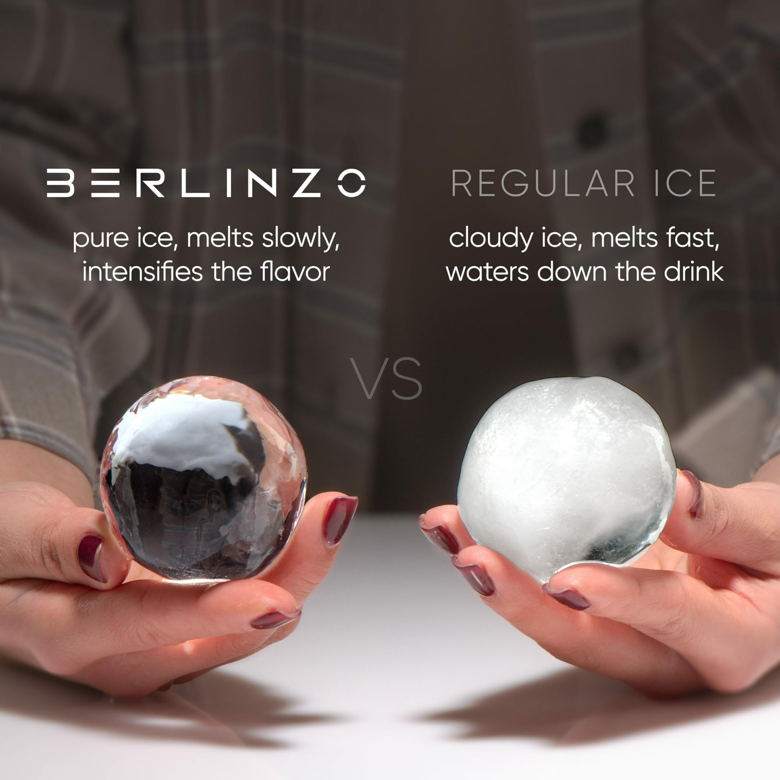 Berlinzo: desmolde fácil con silicona libre de BPA, para hielo sin esfuerzos.