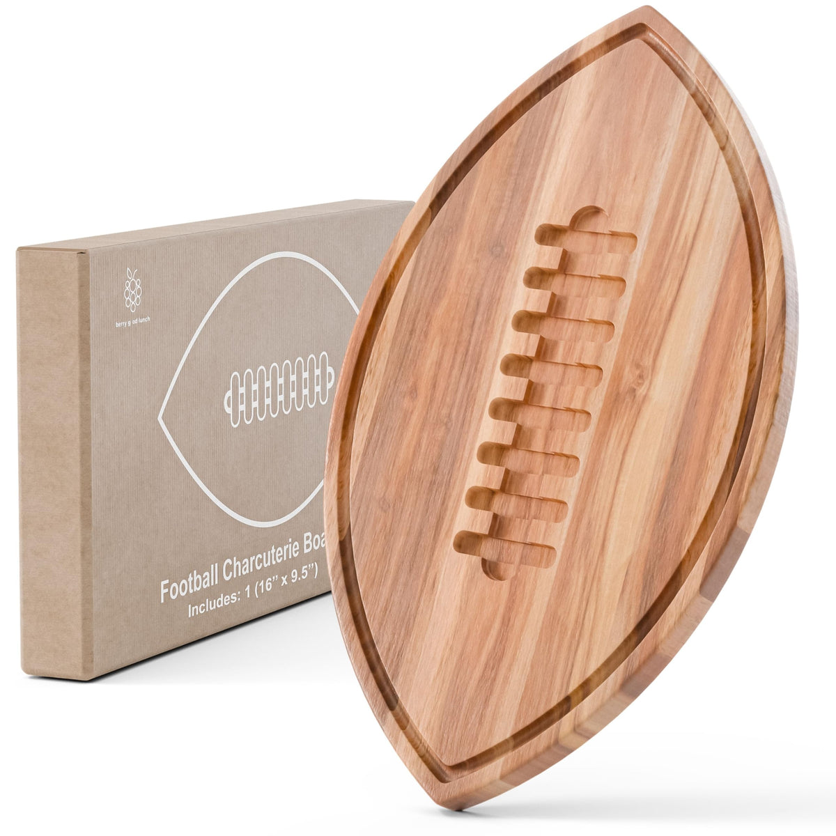 Berry Good Lunch tabla corte balón fútbol 16x9, para servir aperitivos
