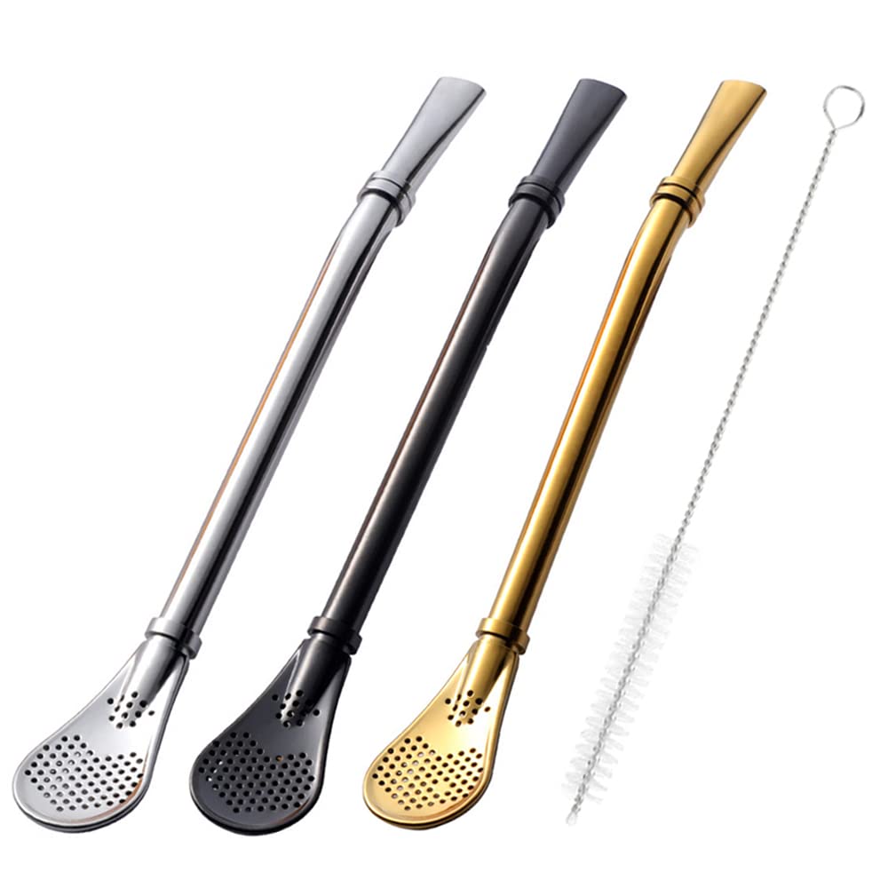 Beruth Bombilla Yerba Mate 3 Piezas: conjunto compacto para servir en casa