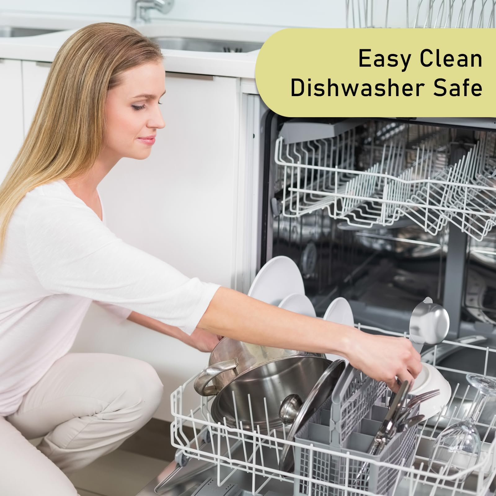 Mango con perforación BERYLER para colgar y ahorrar espacio.