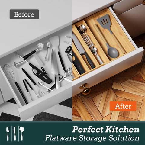 Besilord organizador cocina: diseño elegante que ordena cubiertos y facilita las tareas.
