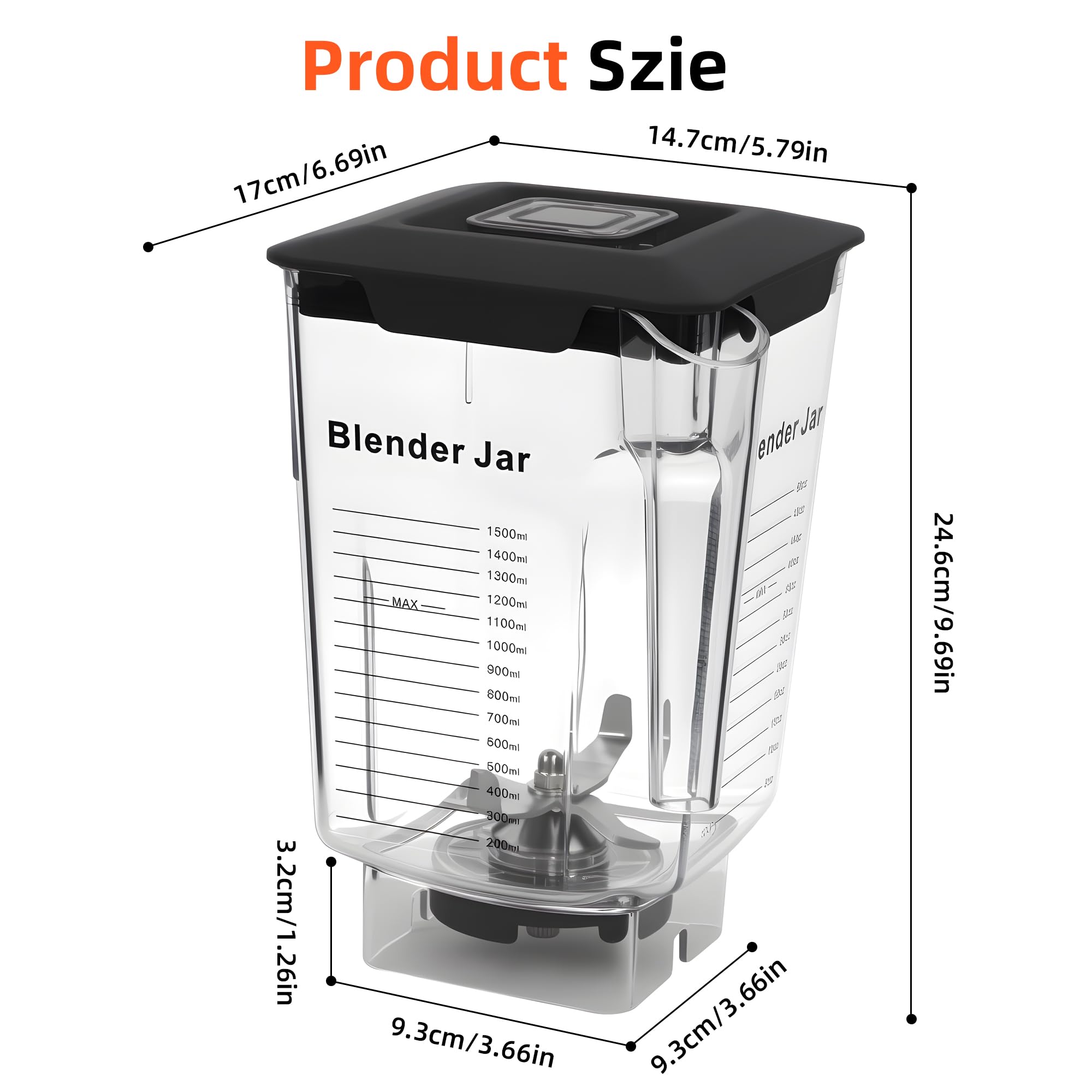 Besingki jarras Blendtec compatibles para modelos de consumo y uso comercial.
