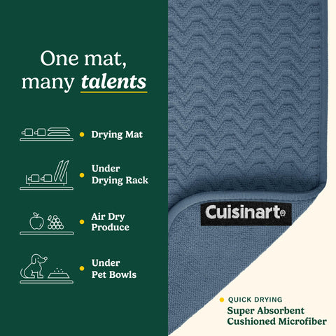 Dos esteras del set Best Brands Cuisinart para rotar usos y facilitar la limpieza.