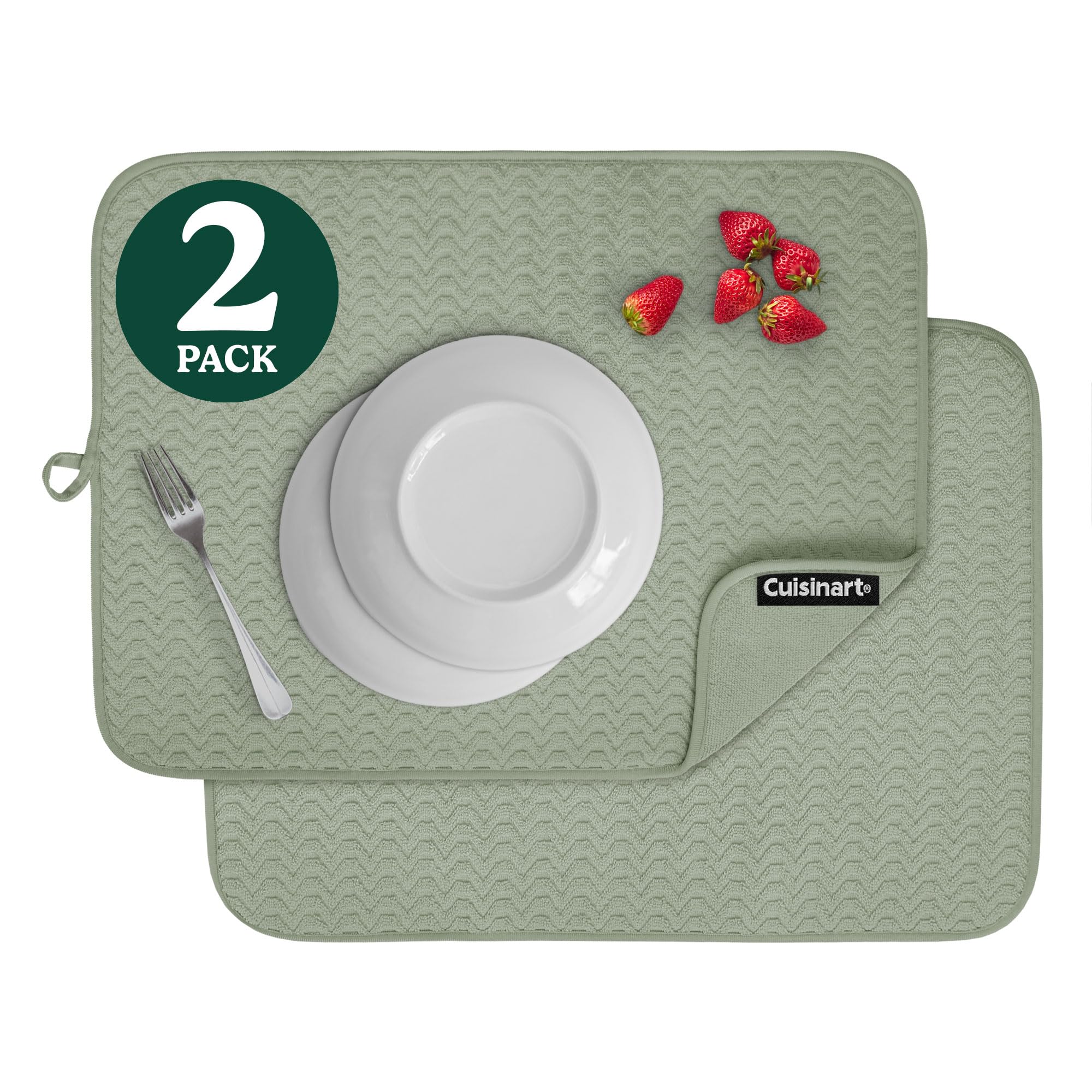 Best Brands Cuisinart tapetes de secado 18×24 con absorción ultrarrápida para platos