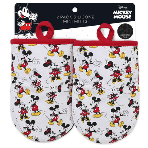 Manoplas Disney Best Brands Mickey siluetas para un agarre seguro al sacar del horno.