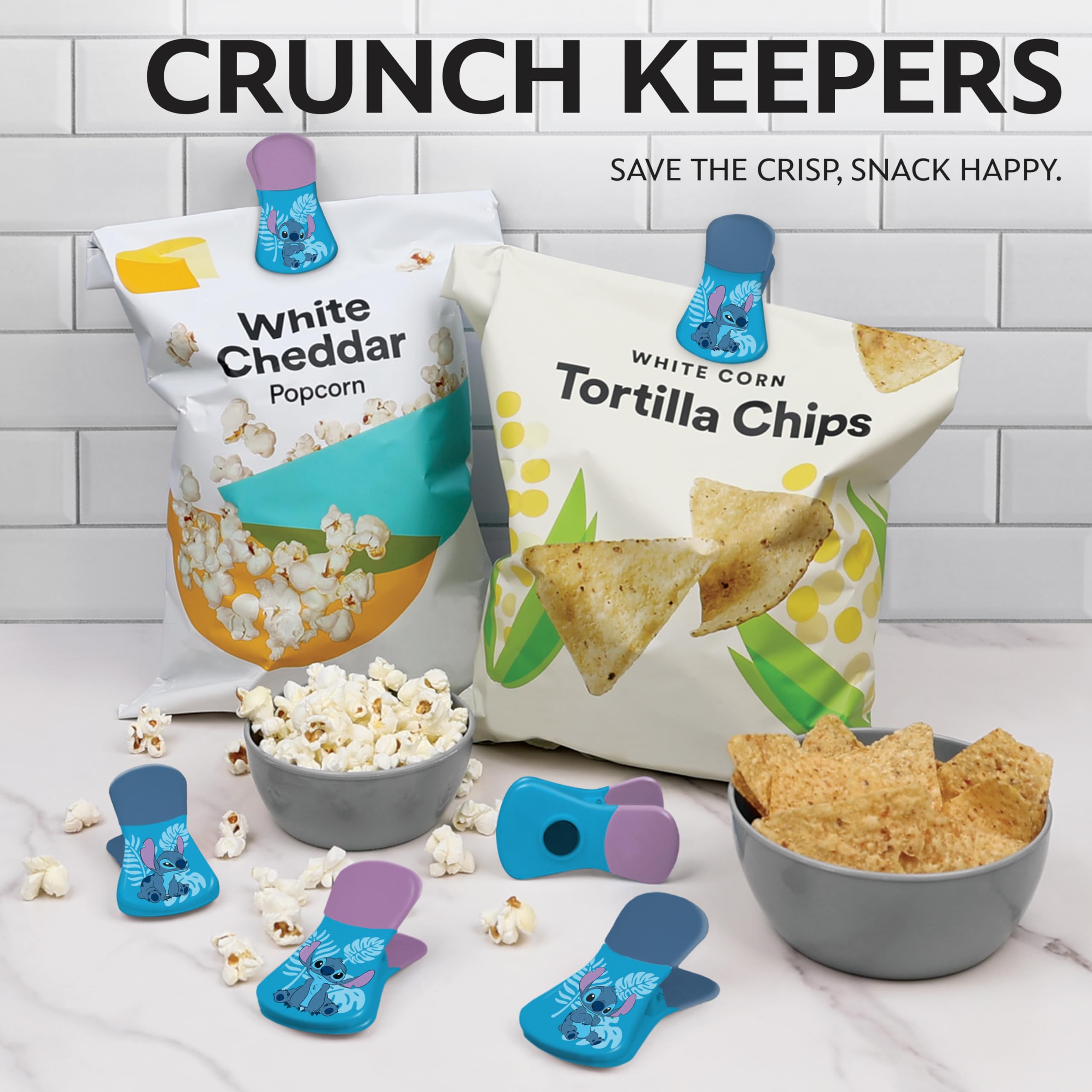 Best Brands Disney Minnie chip clip set: ideal para sellar bolsas y conservar frescura.