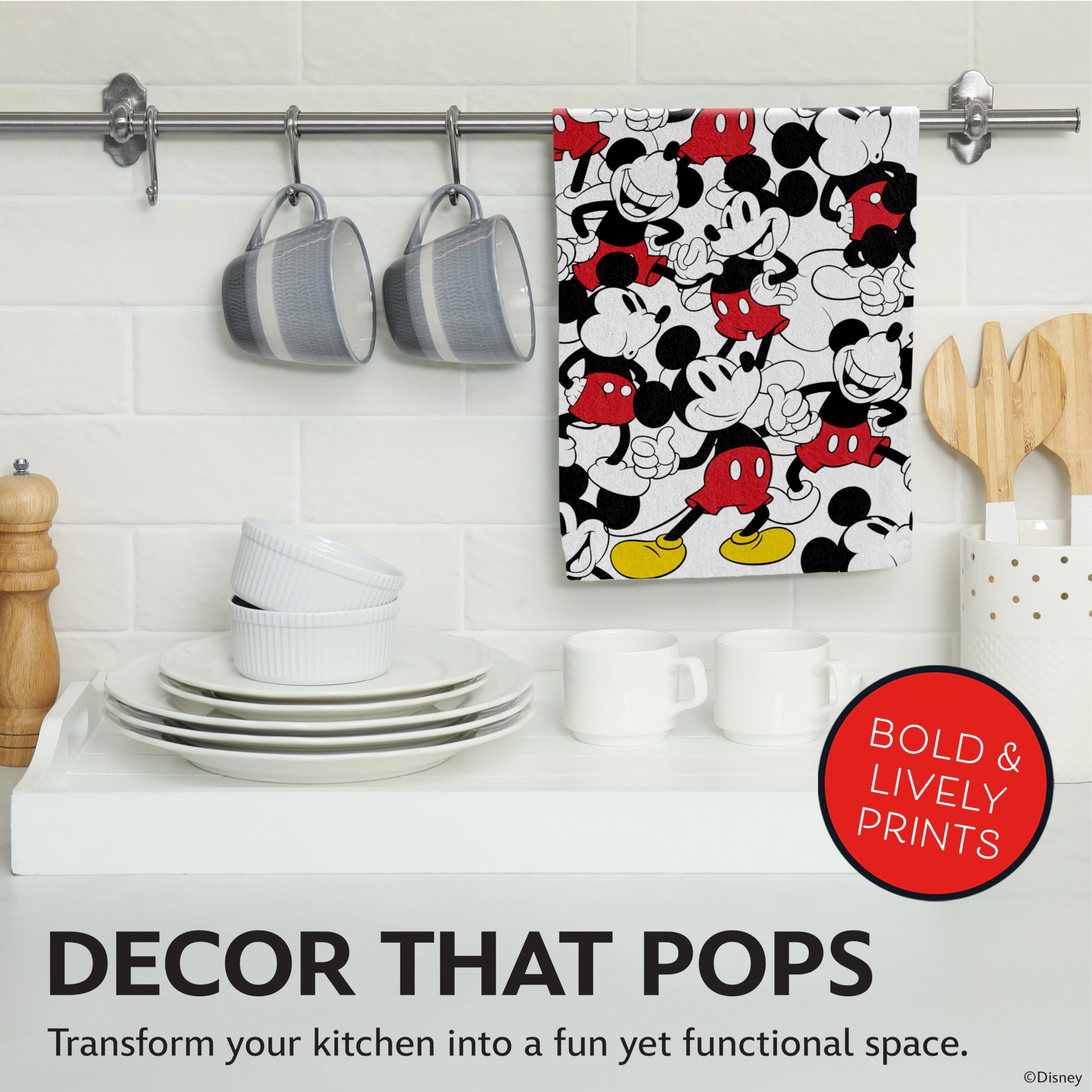 Diseños Mickey, Minnie y Stitch, estilo encantador para la cocina.