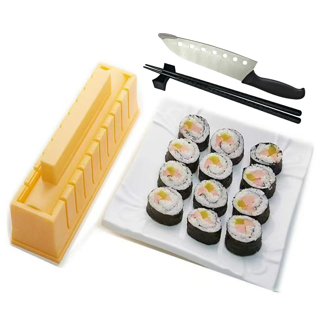 Bestbuy YUHE Sushi Maker con molde redondo para sushi casero y uniforme.
