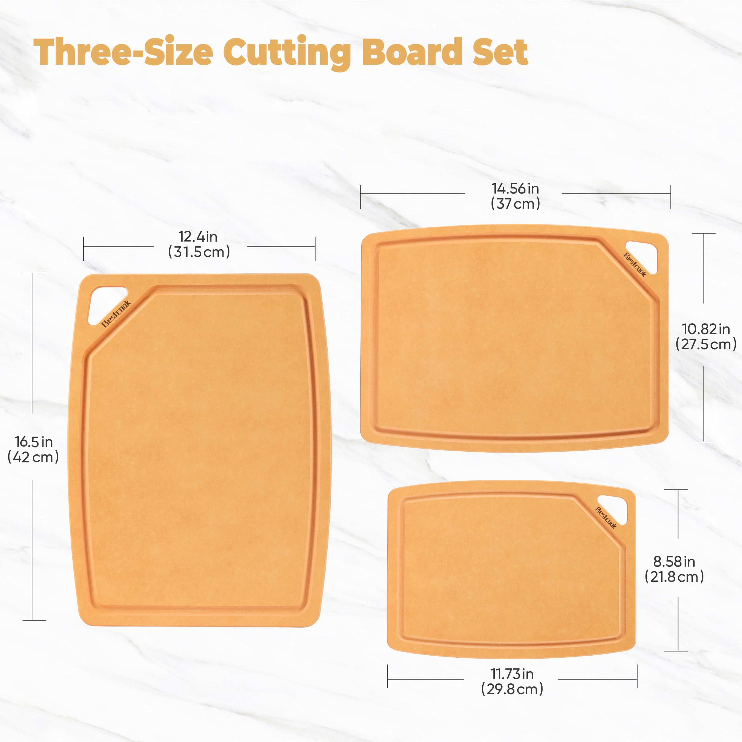 BESTCOOK: tablas durables y reversibles para uso cotidiano