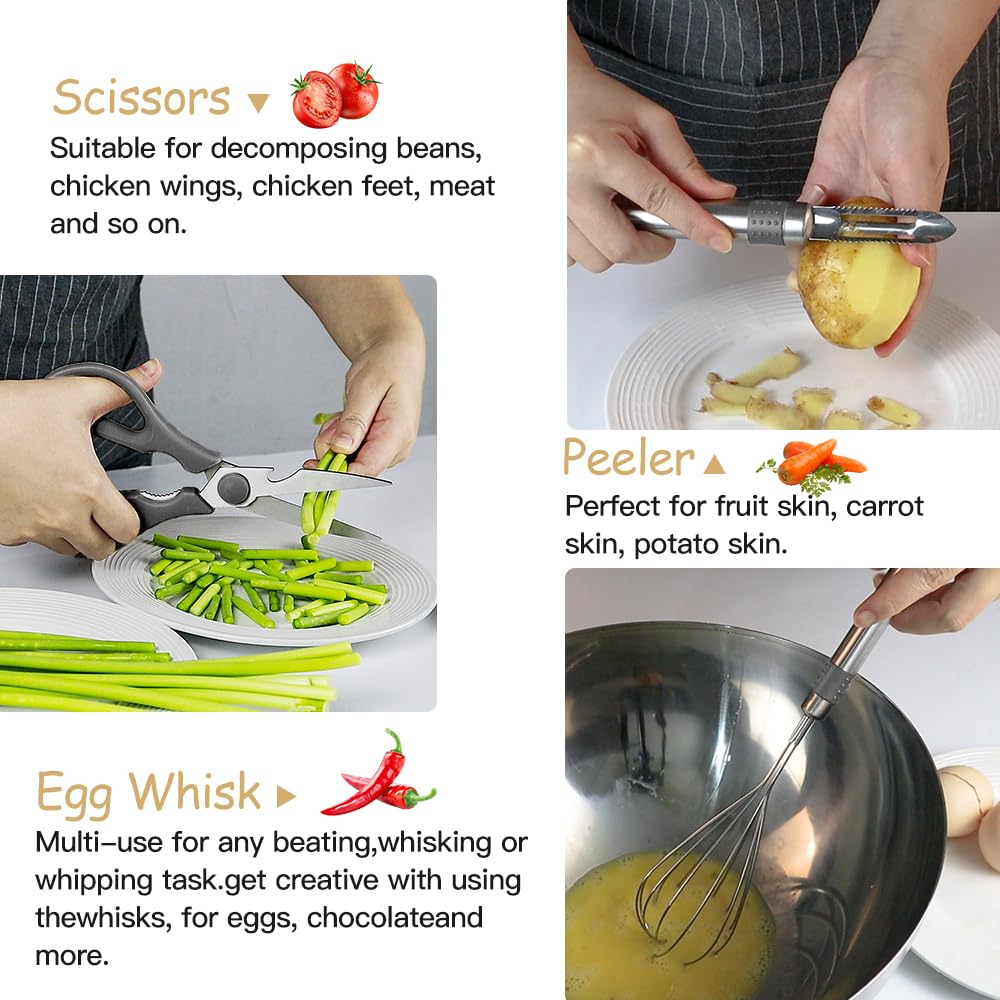 BESTZMWK cabezas de silicona no rayar superficies delicadas de cocina