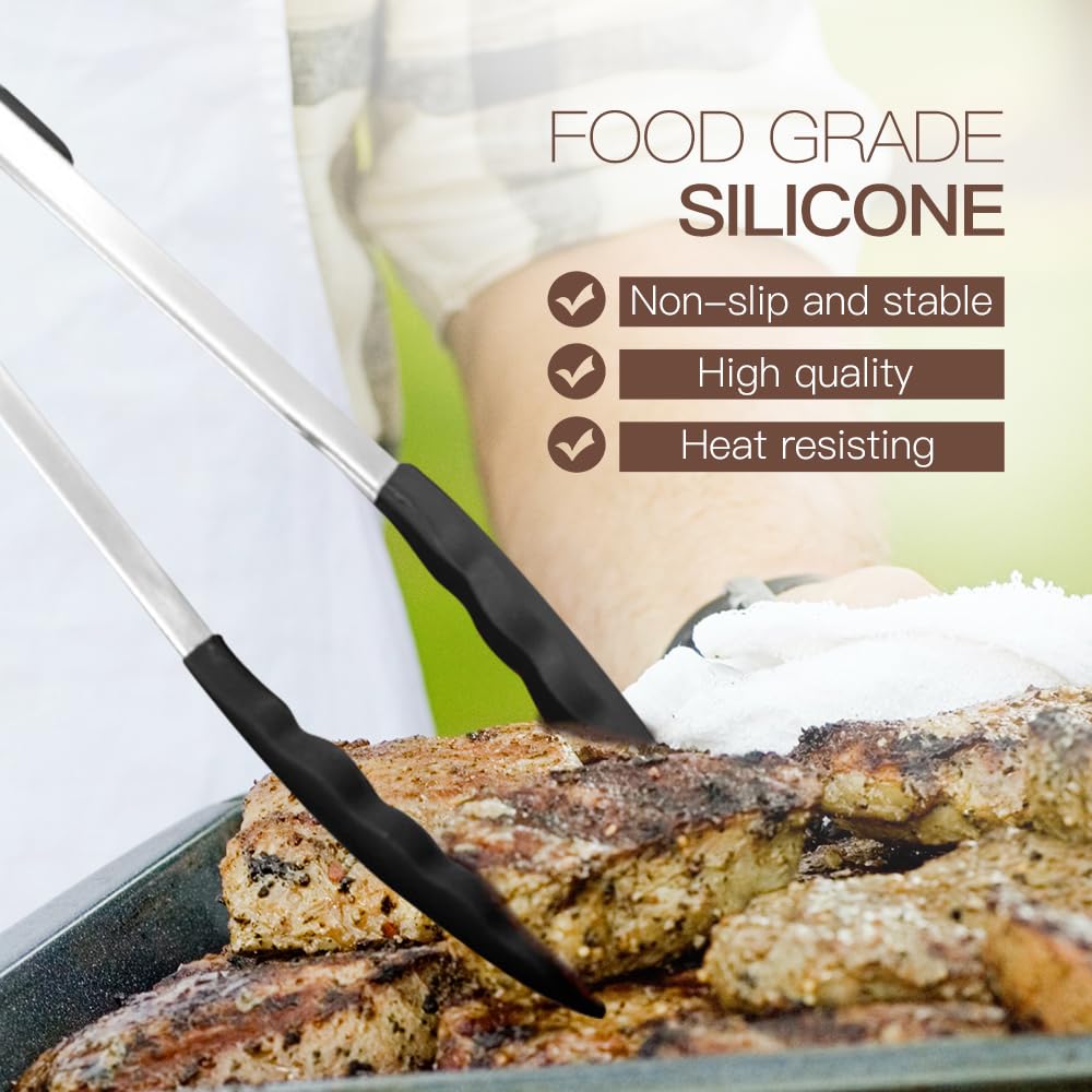 BESTZMWK cucharón de silicona para sopas y recetas abundantes sin manchas