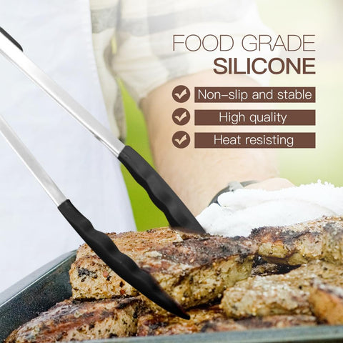 BESTZMWK cucharón de silicona para sopas y recetas abundantes sin manchas