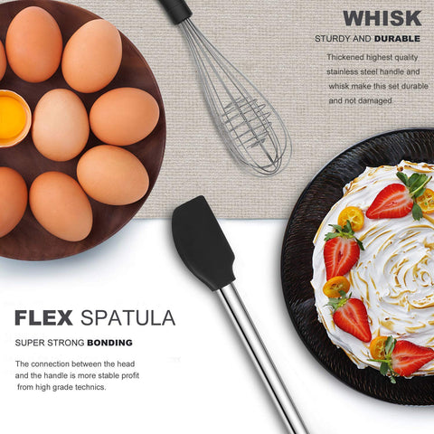 BESTZMWK espatula flexible silicona para cocinar y mezclar con total control.