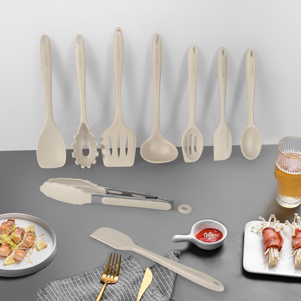 BESTZMWK-pinzas-cocina: agarre firme para voltear alimentos caliente.