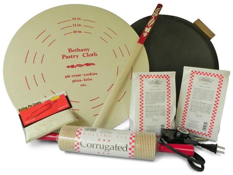 Bethany Housewares Lefse Starter Kit: palillo para voltear lefse y lograr giros precisos.