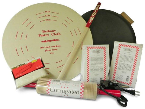 Bethany Housewares Lefse Starter Kit: palillo para voltear lefse y lograr giros precisos.