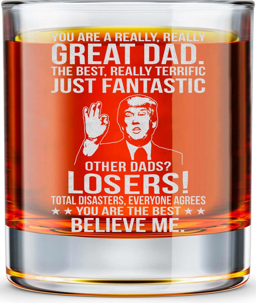 Vaso BETHEGIFT para papá, whisky de 10 onzas, ideal para regalo.