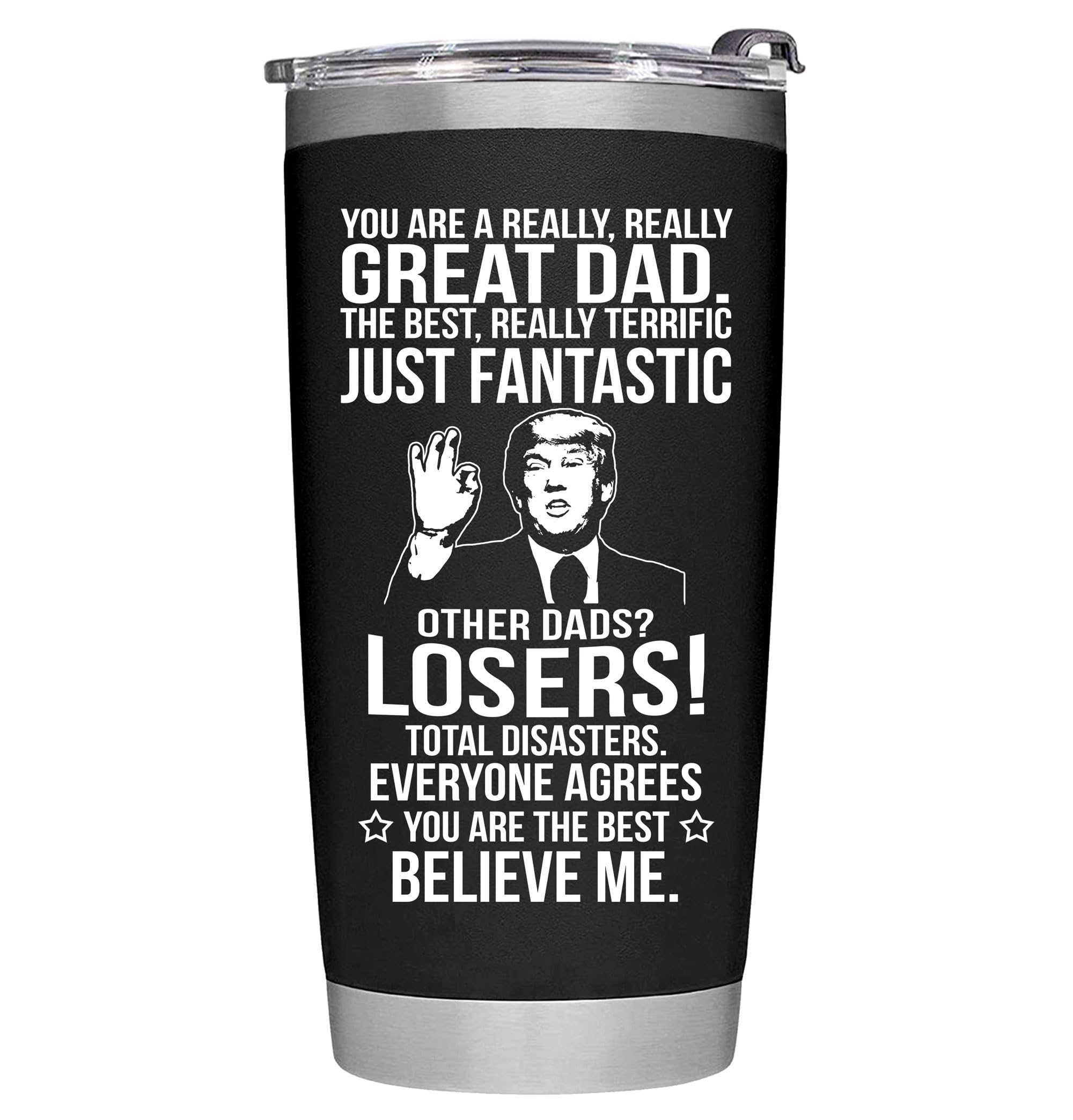 Taza BETHEGIFT tumbler 20oz negro, acero inoxidable, aislamiento doble para temperatura estable