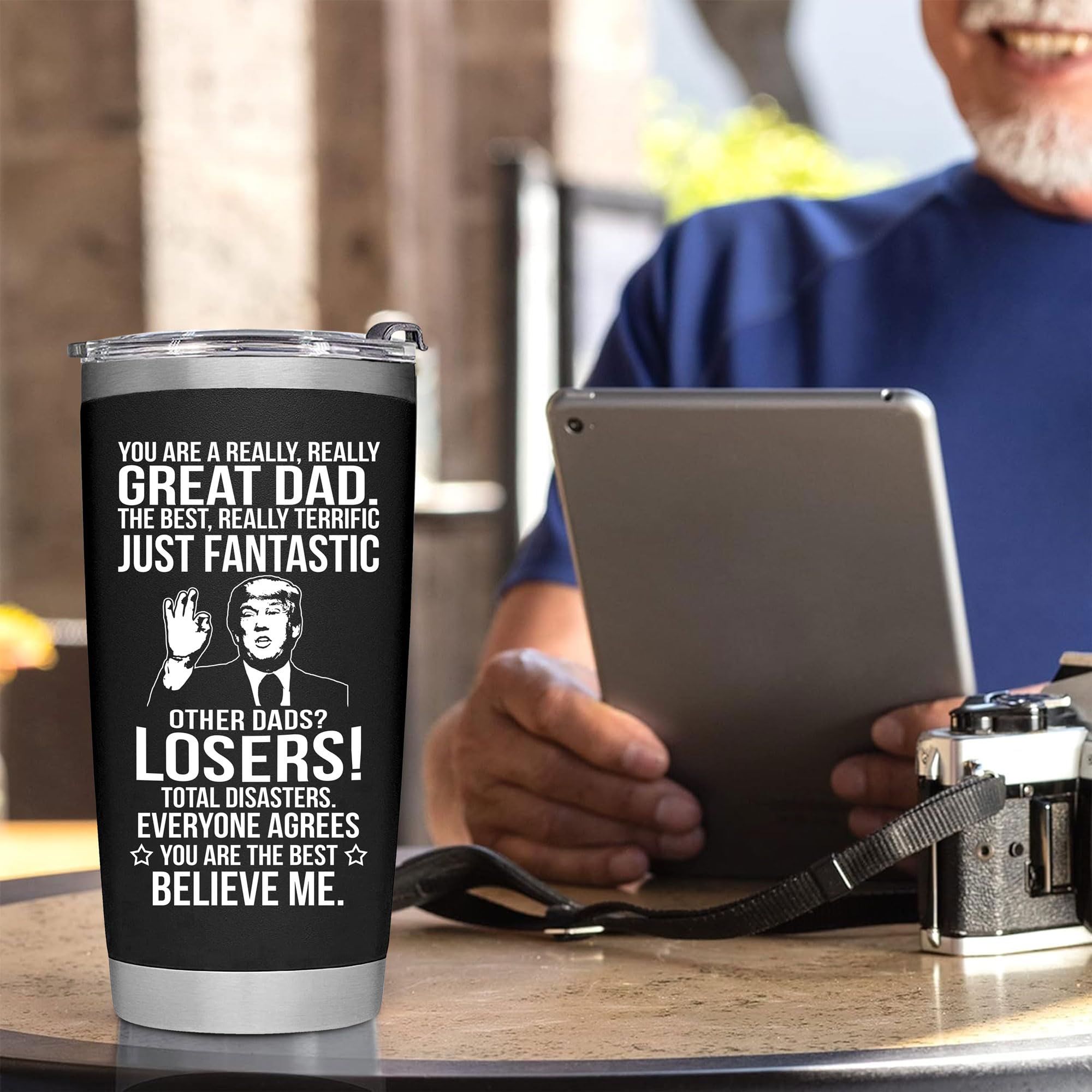 Tumbler BETHEGIFT 20oz para café o té en casa o la oficina
