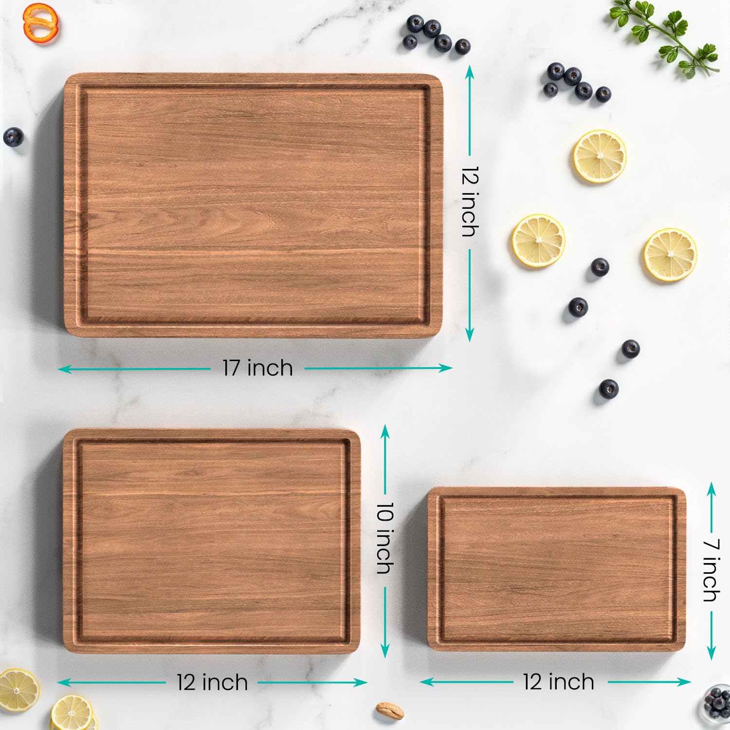 BETOLEAN tabla de corte acacia tamaño compacto para preparaciones rápidas