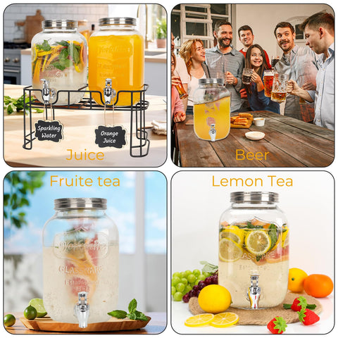 Pizarra de tiza Betrome para indicar bebidas en la mesa