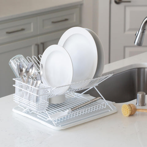 Better Houseware bandeja drenaje inclinada drena directamente al fregadero
