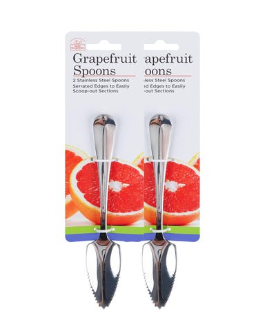 Cucharas pomelo Better Houseware con dientes serrados para separar secciones fácilmente.