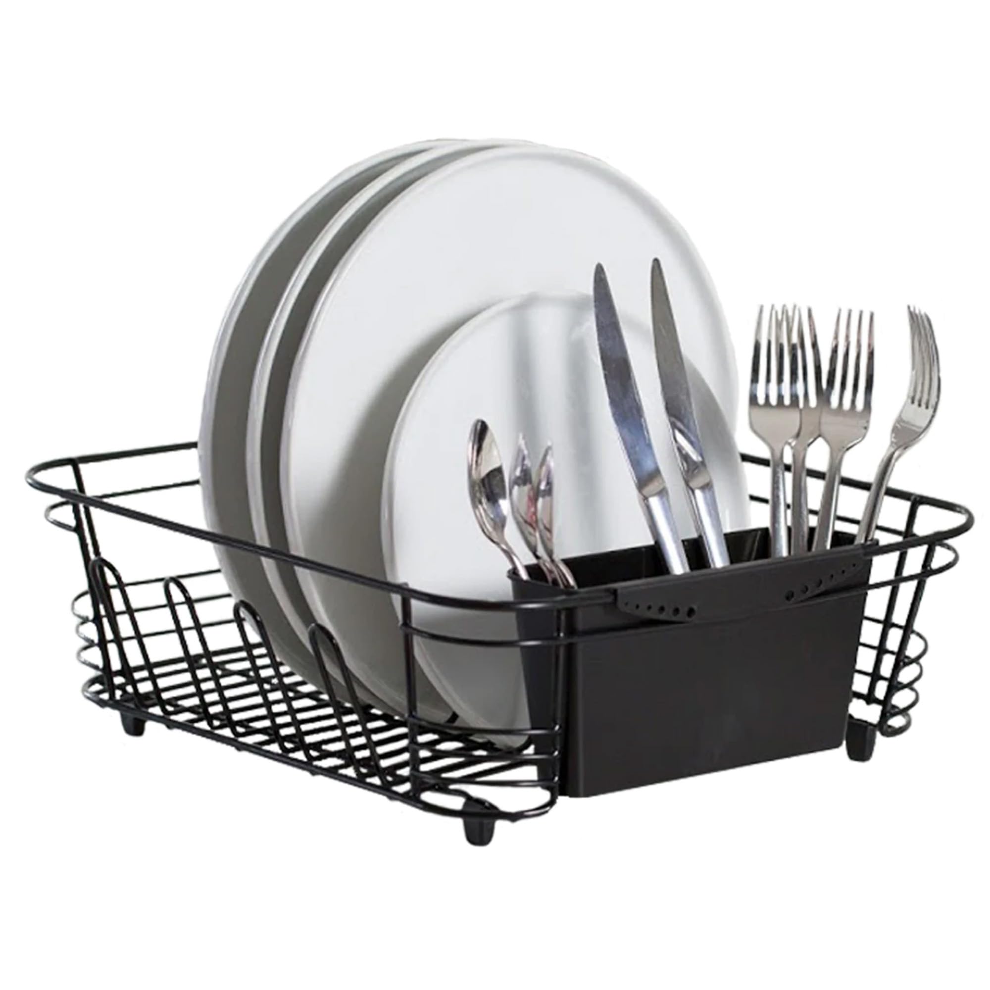 Better Houseware escurridor dos piezas en fregadero para secado rápido de platos