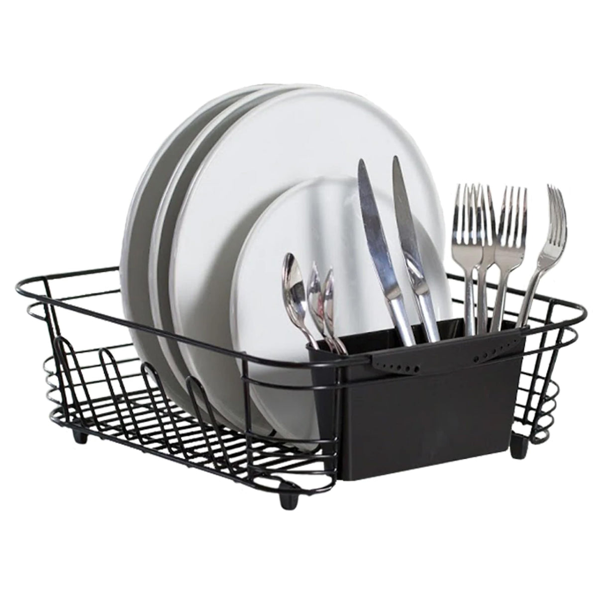 Better Houseware escurridor dos piezas en fregadero para secado rápido de platos