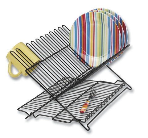 Better Houseware platos plegables para secado eficiente en la encimera.