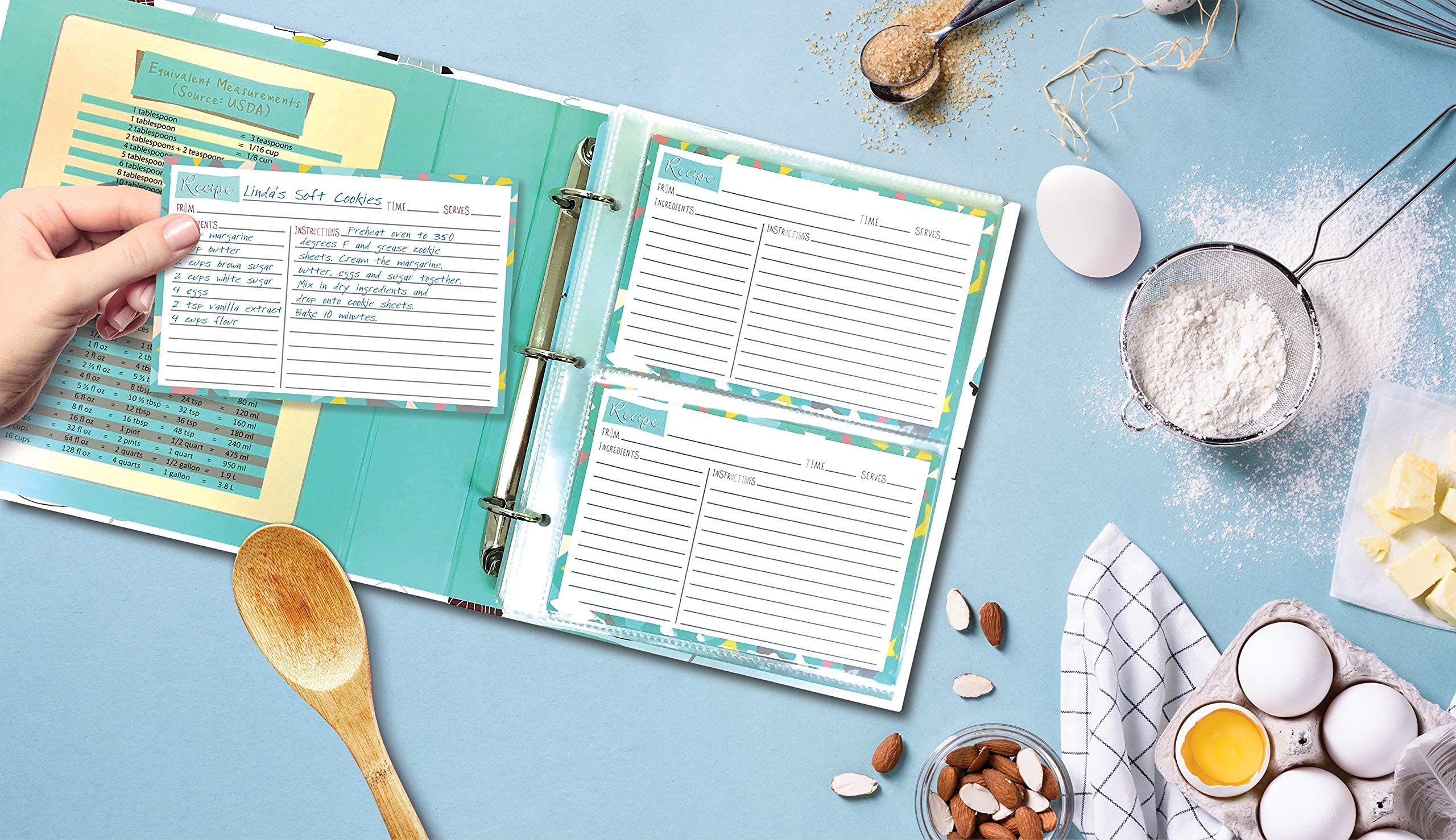 Recetario Better Kitchen Products tarjetas de recetas doble cara listas para anotar