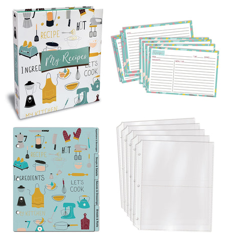 Recetario Better Kitchen Products tapas divisorias para clasificar categorías de manera clara