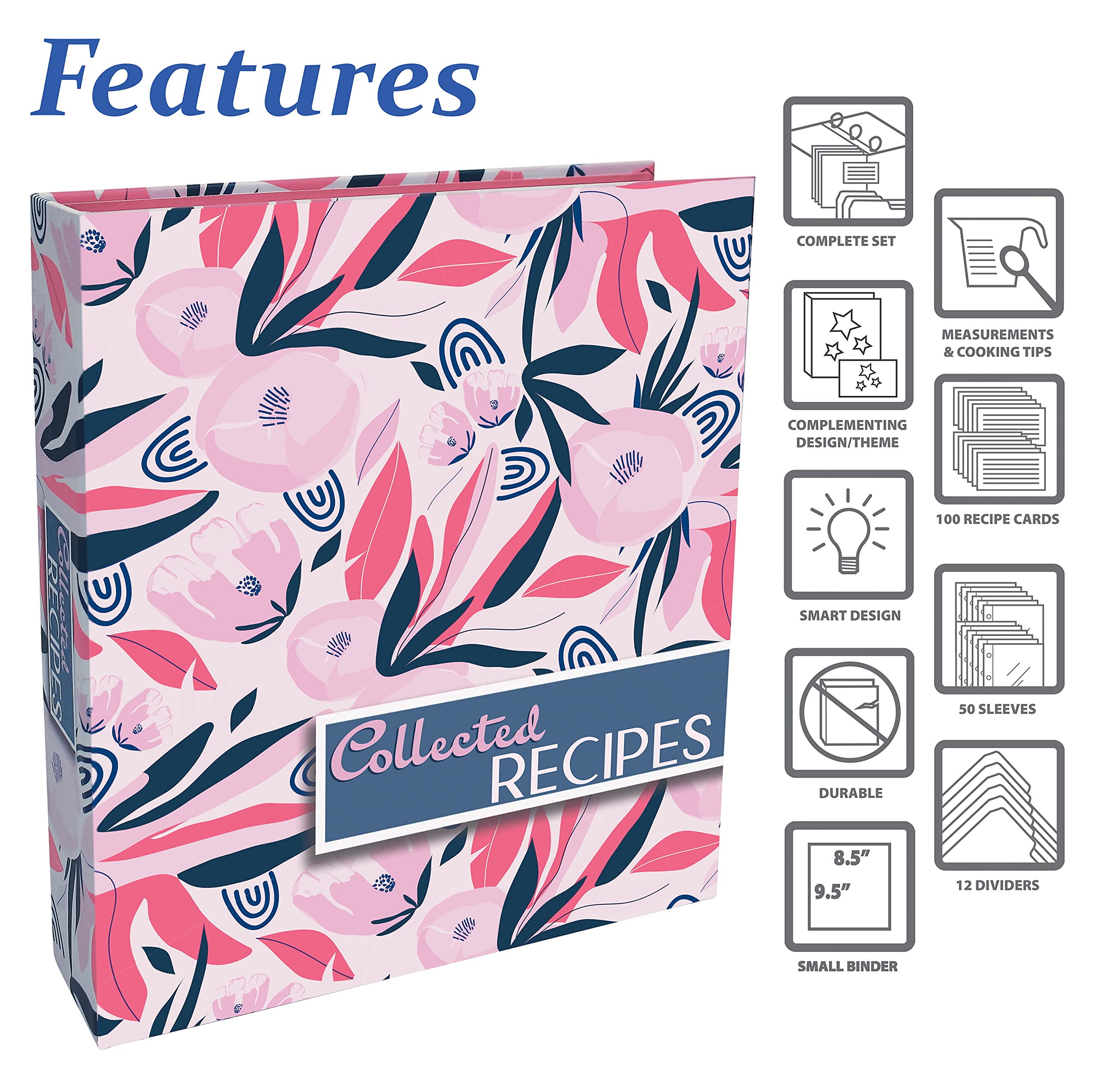 Better Kitchen Products tarjetas de recetas 4x6 para ideas organizadas