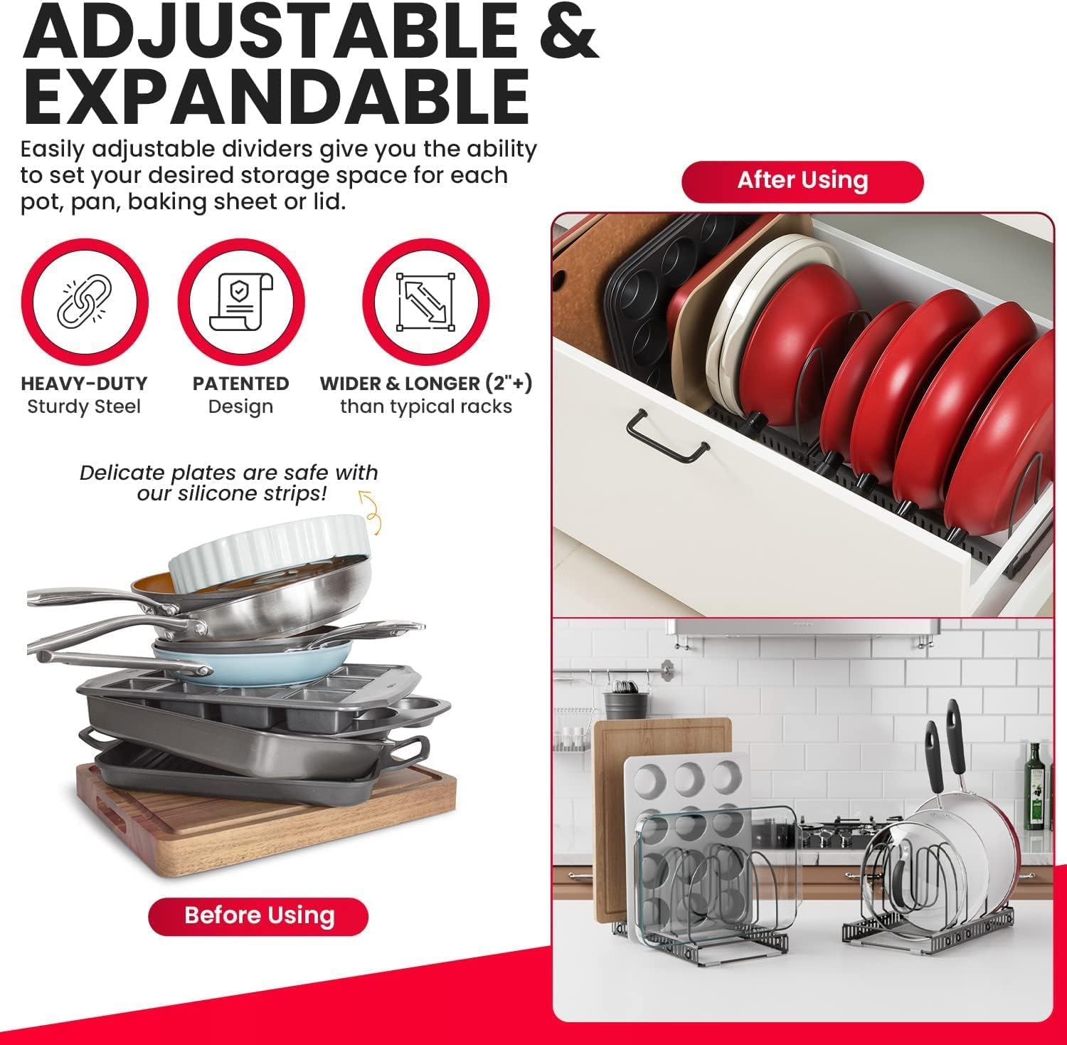 Extensible para armario facilita una organización flexible