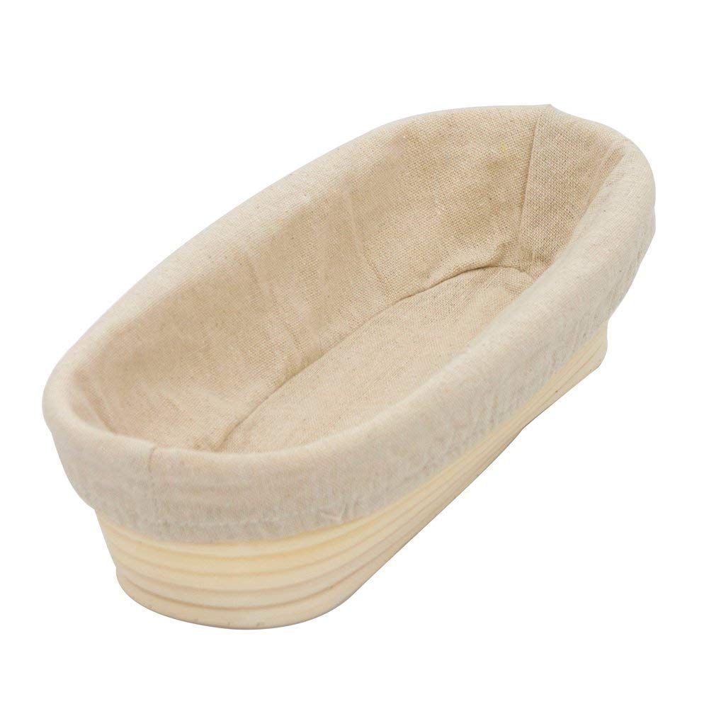 BetterJonny banneton oval de 12 pulgadas con forro para fermentación precisa