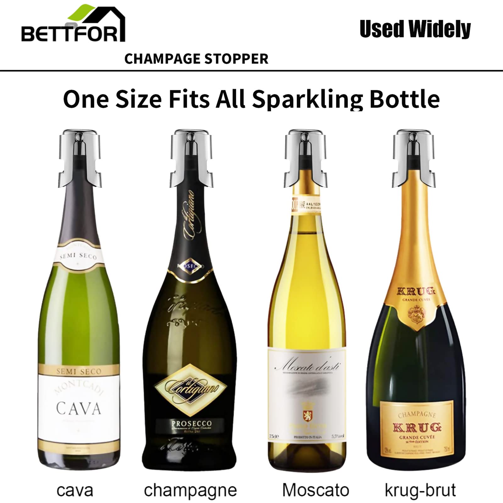 BETTFOR limpieza facil tras uso del tapon champagne