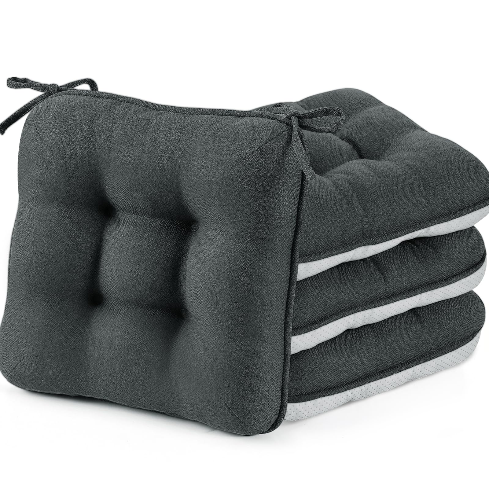 Cojín BETU para silla de comedor con espuma de memoria y base antideslizante.