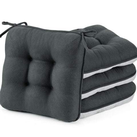 Cojín BETU para silla de comedor con espuma de memoria y base antideslizante.