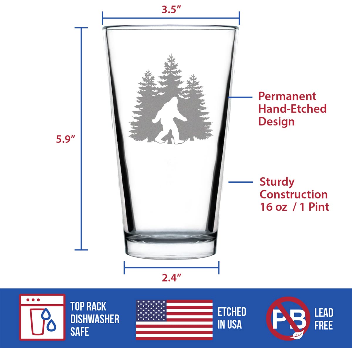 Bevvee Bigfoot vaso ideal para IPA, pilsner y stout artesanal.
